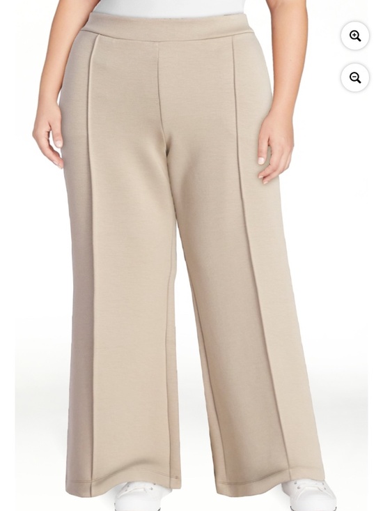 Scoop NYC Pants - Scoop NYC Women’s Plus Papyrus Scubaknit Size Seamed Sweatpants Large NWT
